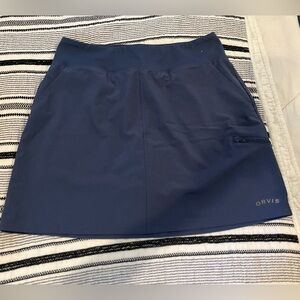 Orvis Skirt Ladies Small EUC Bluish Sporty Active Stretchy Spring Chic Outdoors